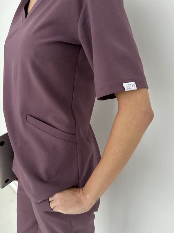 Bluzka Medyczna Damska Scrubs Comfort  BERRY