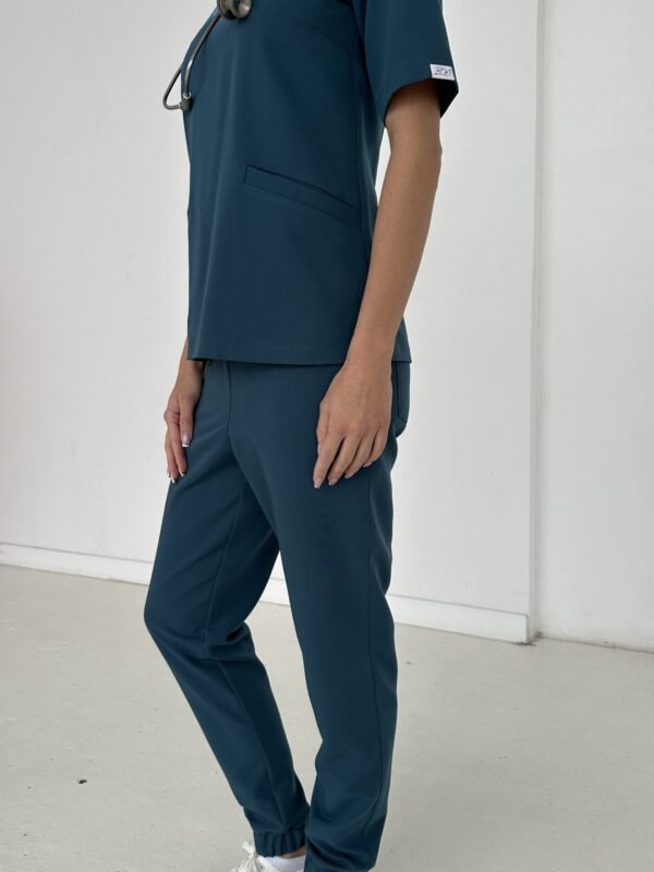 Spodnie Medyczne Damskie Scrubs Comfort TEAL BLUE