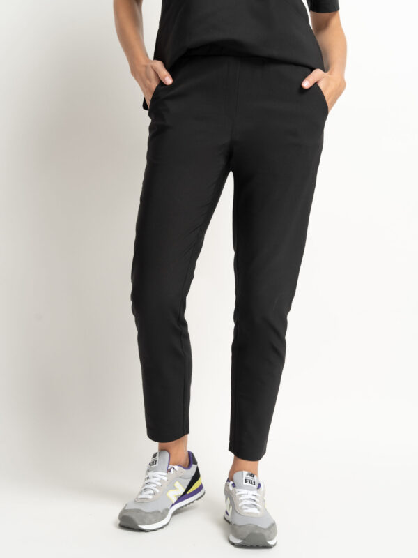 Spodnie Medyczne Damskie Scrubs Premium  Black