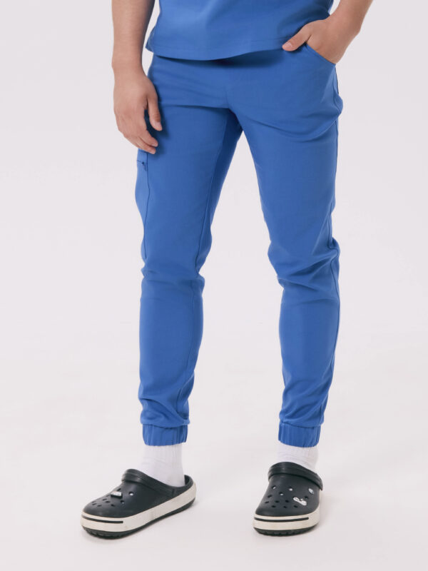 SPODNIE MEDYCZNE MĘSKIE – SCRUBS JOGGER – PREMIUM – NAVY BLUE