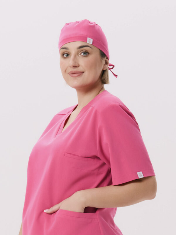 CZEPEK MEDYCZNY DAMSKI - BASIC - MAGENTA