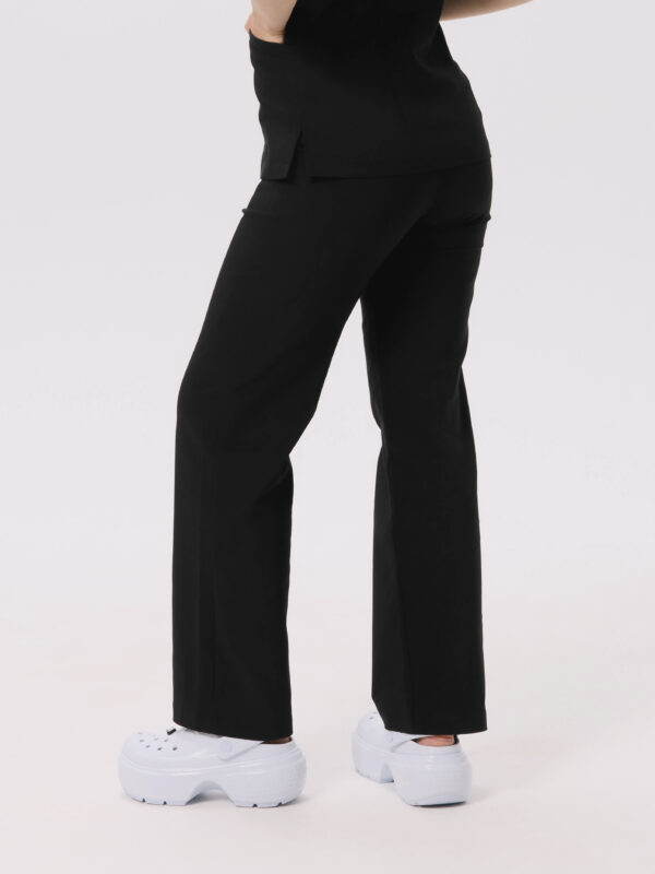 SPODNIE MEDYCZNE DAMSKIE - SZEROKIE - PREMIUM - BLACK