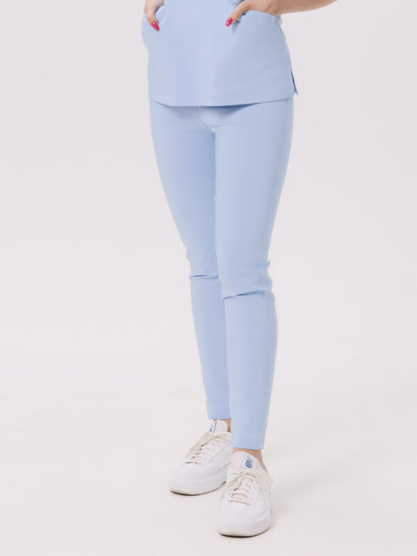 SPODNIE MEDYCZNE DAMSKIE – SKINNY – PREMIUM – BABY BLUE