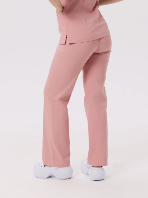 SPODNIE MEDYCZNE DAMSKIE – SZEROKIE – PREMIUM – PINK PEACH