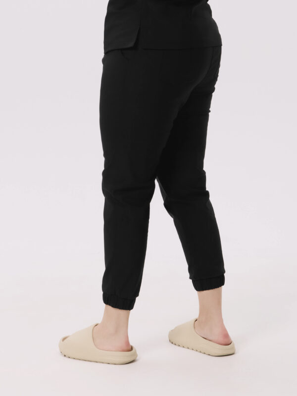 SPODNIE MEDYCZNE DAMSKIE - SCRUBS JOGGER - BASIC - BLACK