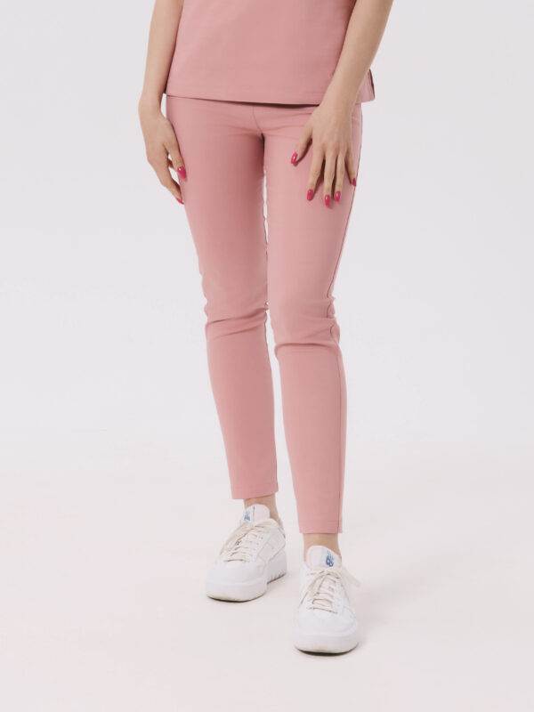 SPODNIE MEDYCZNE DAMSKIE – SKINNY – PREMIUM – PINK PEACH