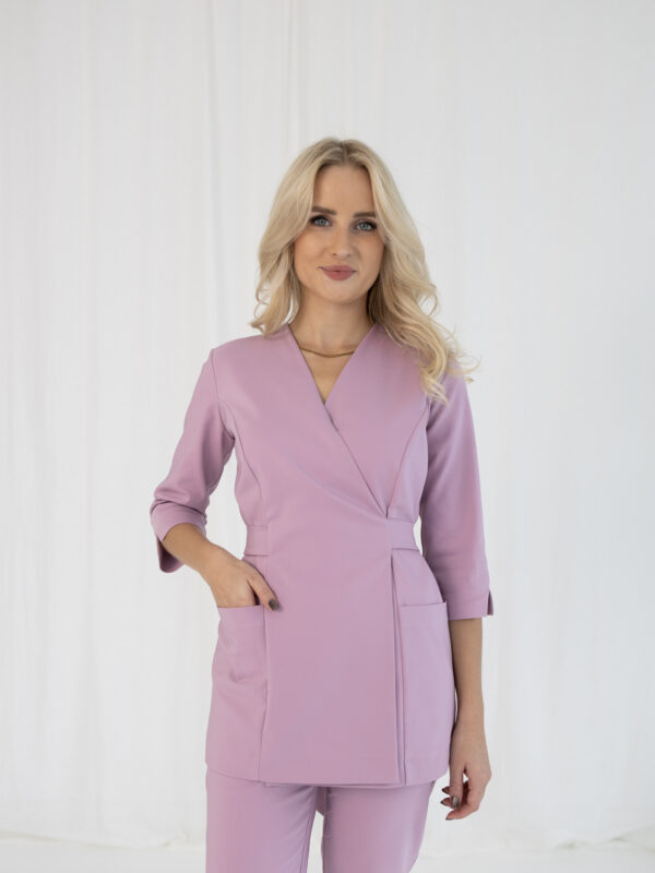 TUNIKA MEDYCZNA DAMSKA - PREMIUM- LILIOWY RÓŻ
